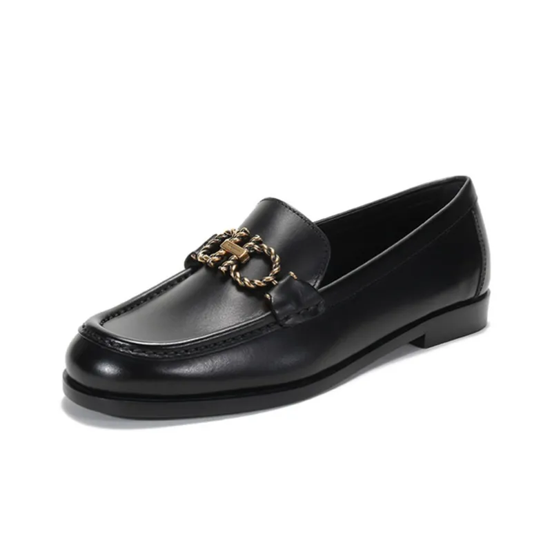 FERRAGAMO Rolo 2.0 Casual Single Shoes Women's Black-1