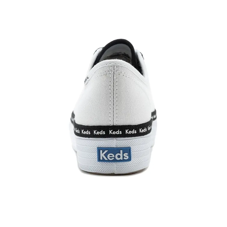Keds Canvas Shoes Women's Low-Top White/Black-4