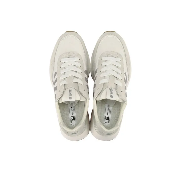 MLB Chunky Jogger Anti Slip Wear Resistant Low Top Chunky Sneakers Unisex Ecru-2