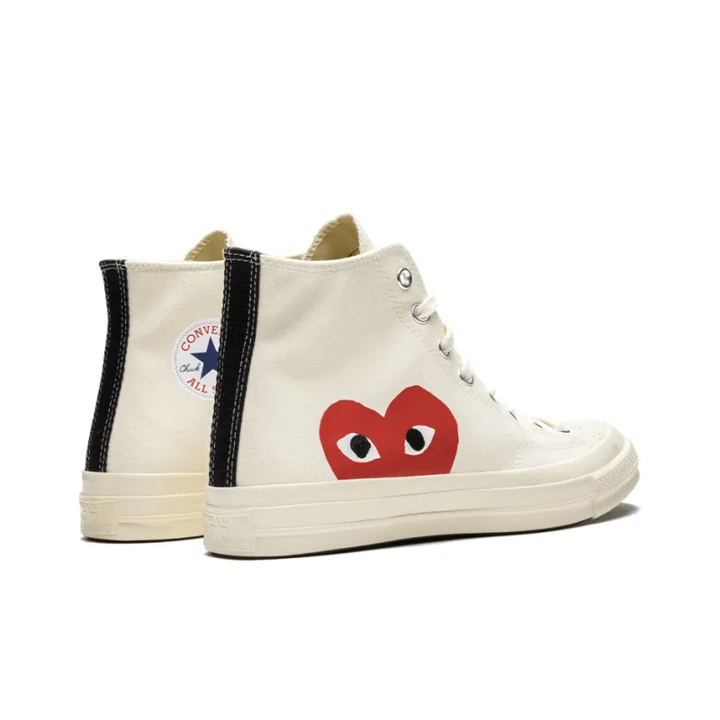 Chuck 70 Comme Des Garçons Play X Converse High 'Milk'-3