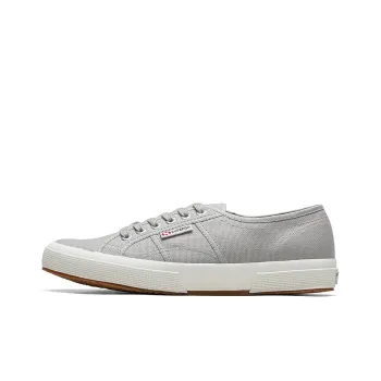SUPERGA Canvas Shoes Unisex Low-Top Light Gray