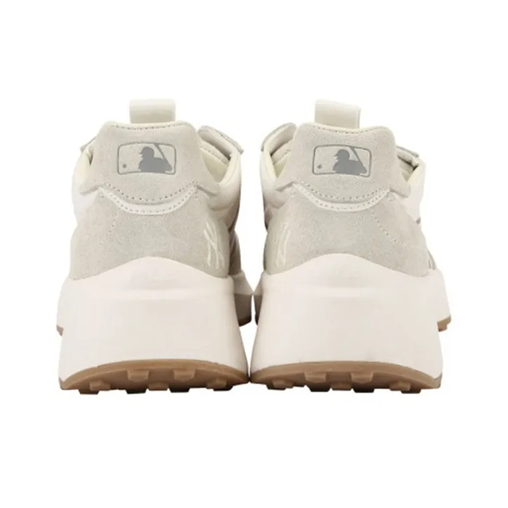 MLB Chunky Jogger Anti Slip Wear Resistant Low Top Chunky Sneakers Unisex Ecru-4