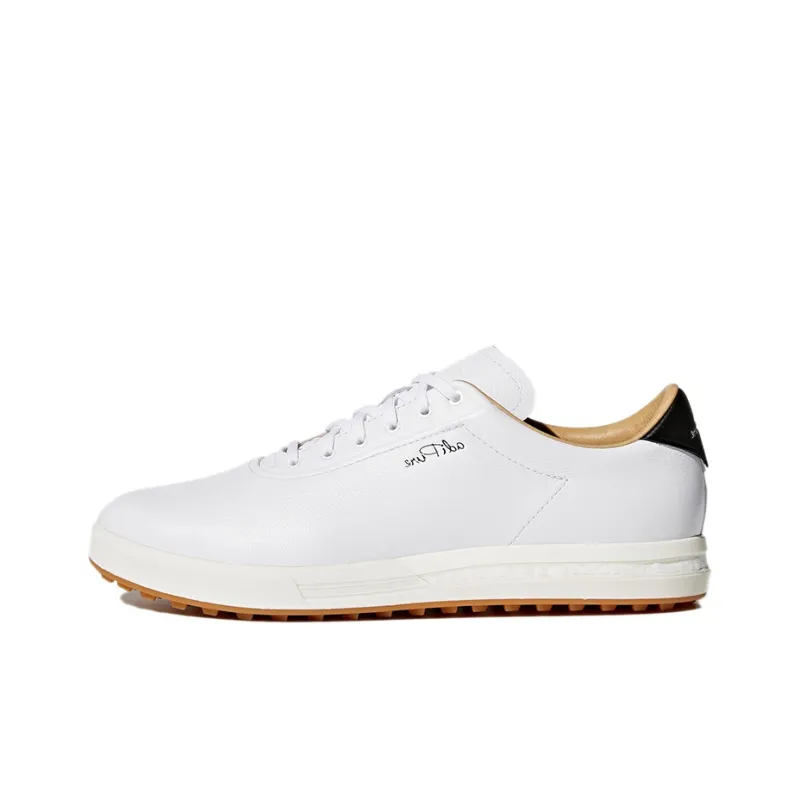 Adidas Adipure Anti-Slip And Wear-Resistant Breathable Low-Top Golf Shoes Men's White Black-0