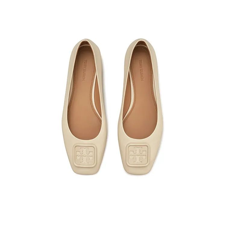 TORY BURCH Georgia Casual Single Shoes Women's Beige-4