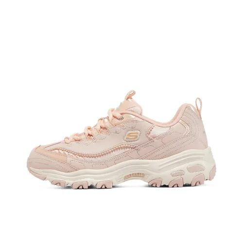 Skechers Chunky Sneakers Women's Low-Top Pink/White