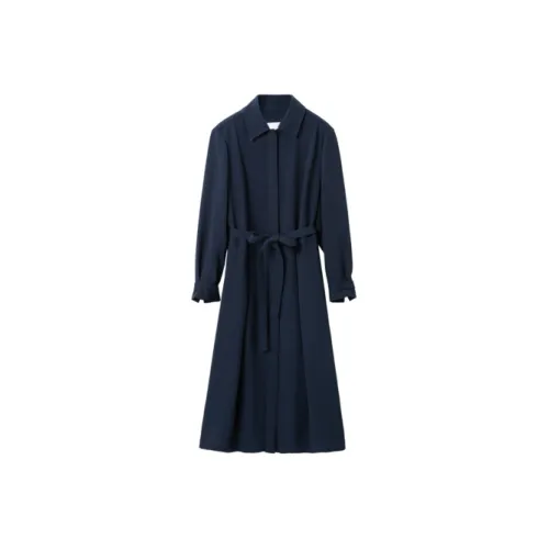 OVV Trench Coats Women's Navy Blue A4