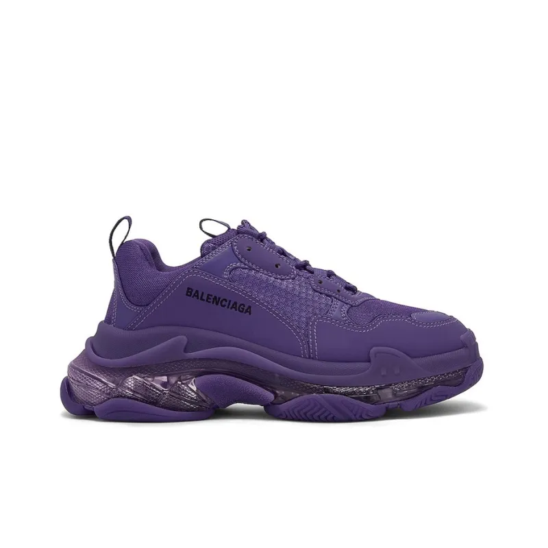 Balenciaga Triple S Clear Sole Deep Purple-1
