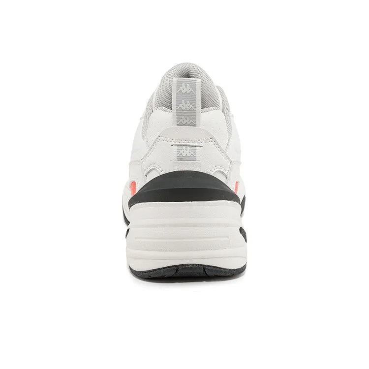 Kappa Anti-Slip Wear-Resistant Low-Top Chunky Sneakers Unisex White-4