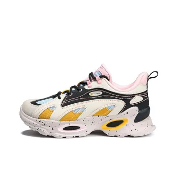 PEAK Taichi 101 Low Top Chunky Sneakers Women's Black Yellow