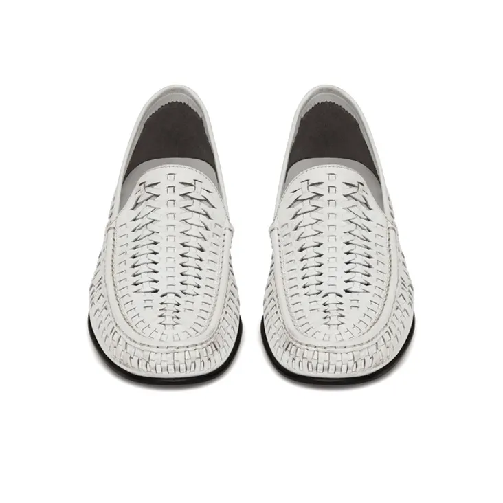 SAINT LAURENT Swann Casual Single Shoes Men's Ivory-3
