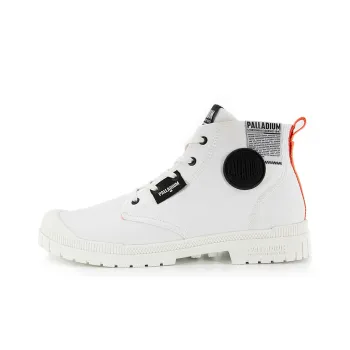 Palladium Canvas Shoes Unisex High Top Black White