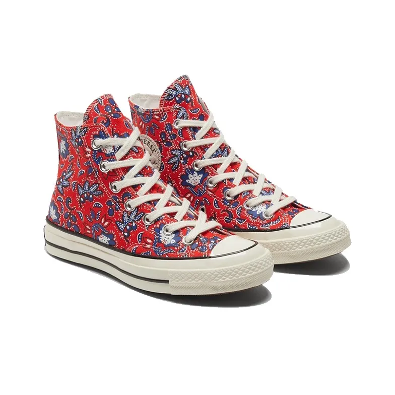 Converse Chuck Taylor All Star 70 Hi Paisley Habanero Red-2