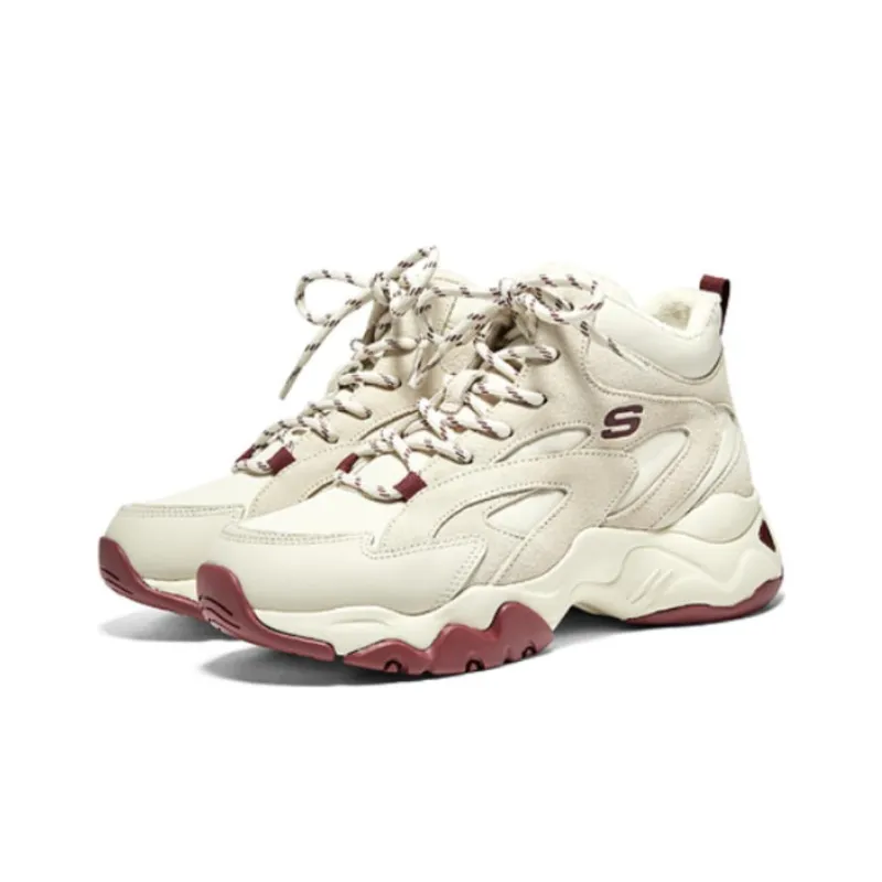 Skechers D'lites 3.0 'White Burgundy' Women's-2