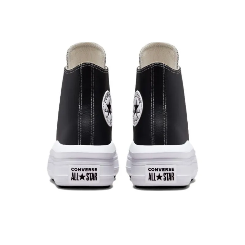 Converse Chuck Taylor All Star Move Platform Foundational Leather Black White Women's-4