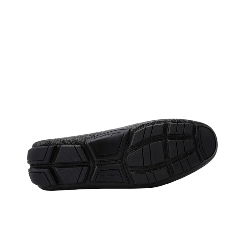 Salvatore Ferragamo Men's Black Gancini Moccasin Brand-4