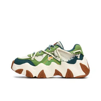 FILA FUSION Fashion Daddy Shoes 'Green White' Women's
