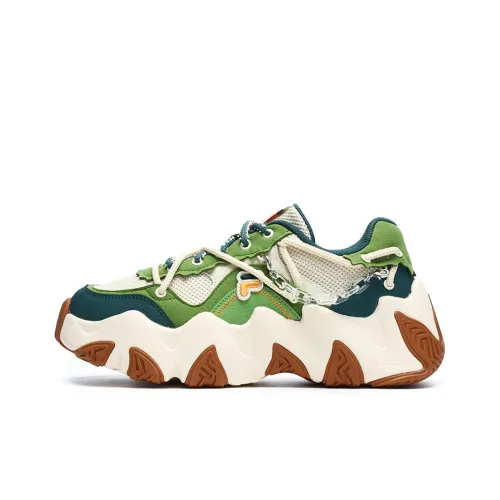 FILA FUSION Fashion Daddy Chunky Sneakers Women's Low-Top Cracked Mugwort/Pistachio