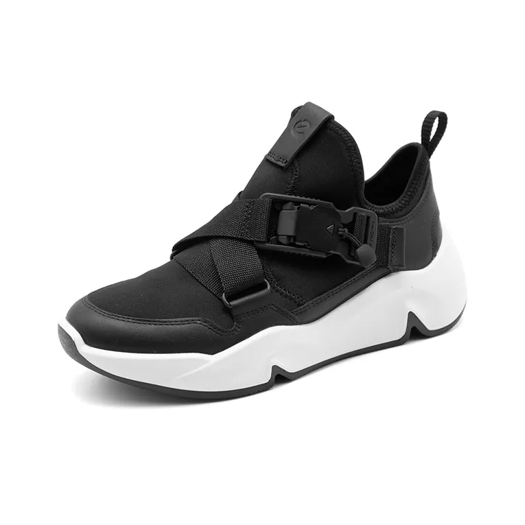 Ecco Tide Fun Low Top Chunky Sneakers Women's Black-1