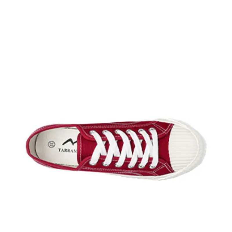 TARRAMARRA Canvas Shoes Women's Low Top Black/Red/Yellow-10
