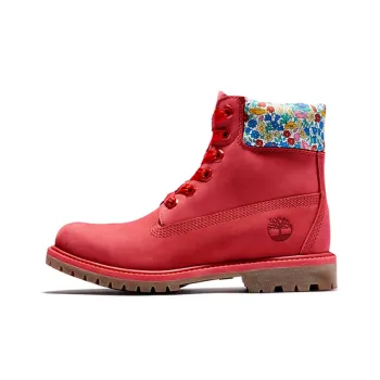 Timberland Made With Liberty Fabrics 6 Inch Boots 'Red' Women's