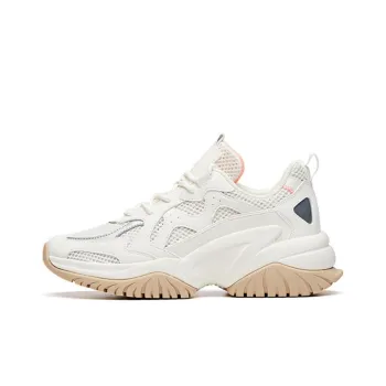 Anta Cushioned Anti Slip And Wear Resistant Lightweight Low Top Chunky Sneakers Women's Oat Gray