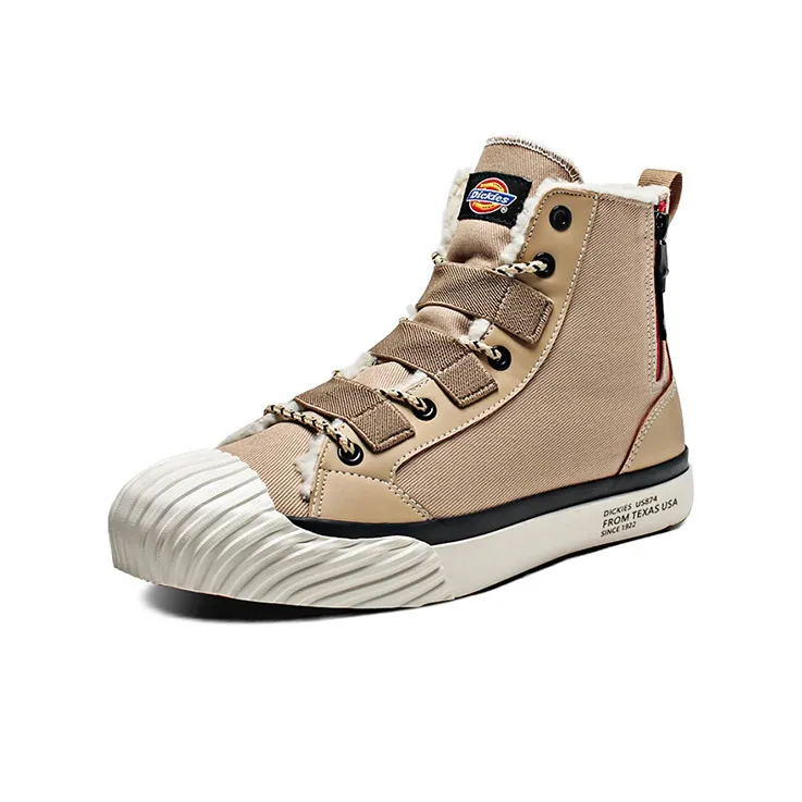 Dickies Canvas Shoes Unisex High Top Army Beige-1