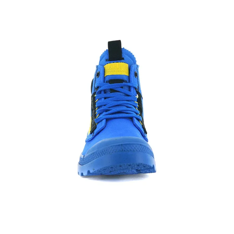Palladium Pampa Hi Re-Craft Anti-Slip And Wear-Resistant Breathable High-Top Canvas Shoes Unisex Blue-3