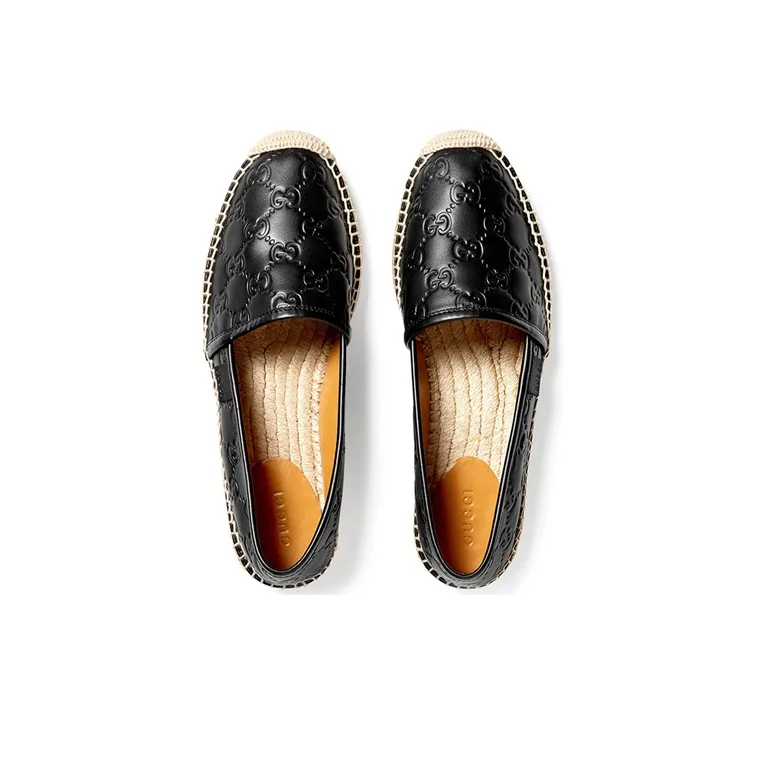 GUCCI Leather Espadrilles Women's-3