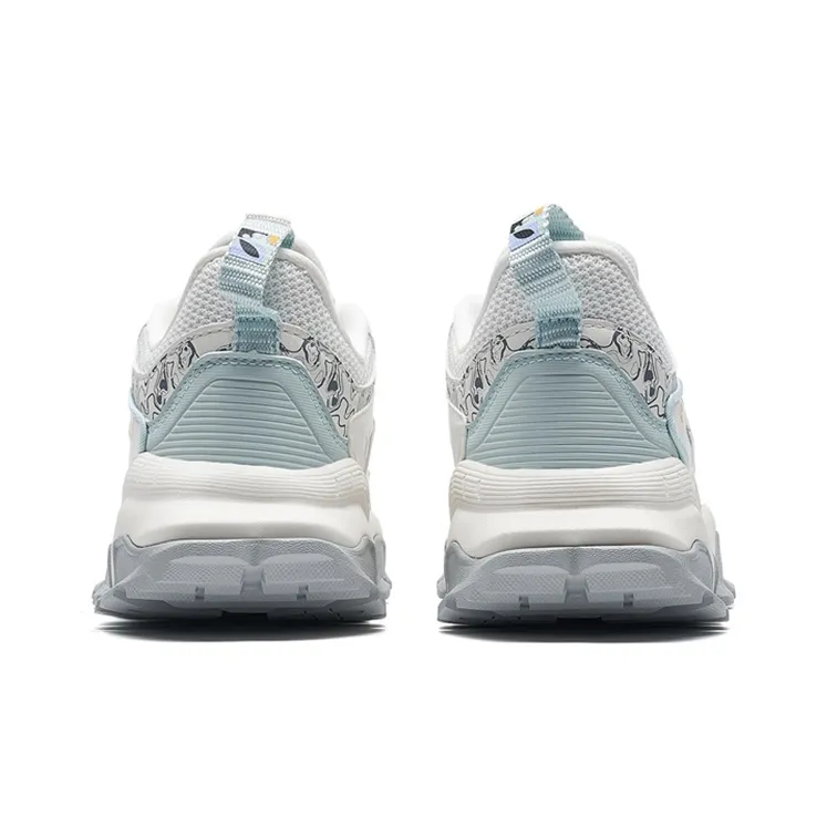 XTEP Shanhai Collection Low Top Chunky Sneakers Women's White Green-2