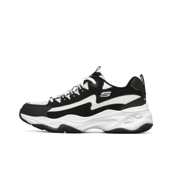 Skechers D'Lites 4.0 Low Chunky Shoes Black/White