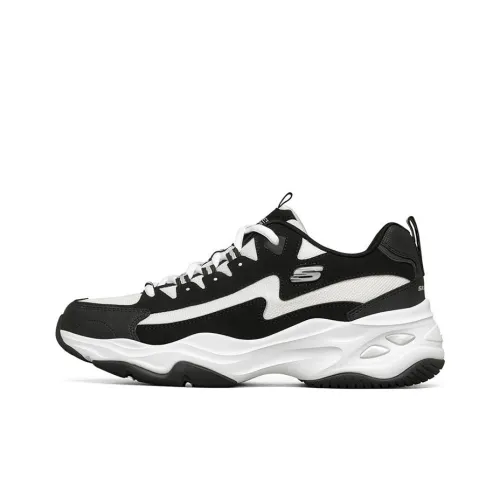 Skechers D'Lites 4.0 Chunky Sneakers Men Low-Top Black/White