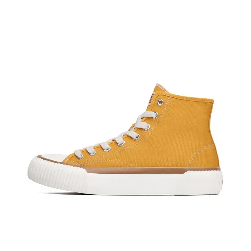 Dickies Canvas Shoes Unisex High-Top Earth Yellow
