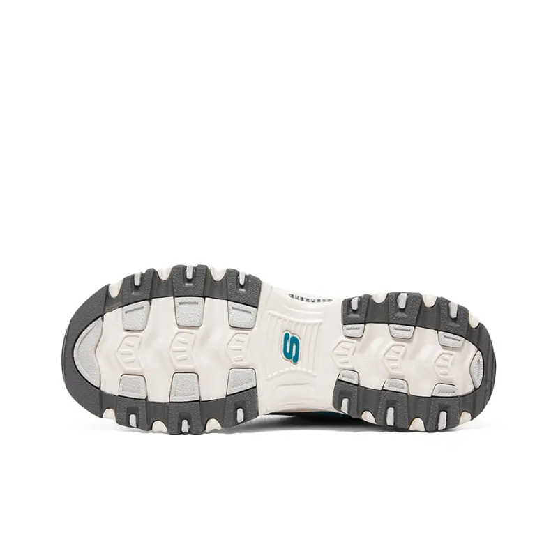 Skechers D'lites 1.0 'White Teal Grey' Women's-5