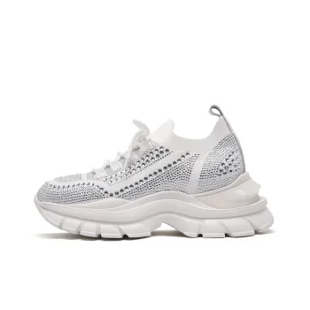 PACO GIL Abrasion-Resistant Low-Top Chunky Sneakers 6cm Women's White