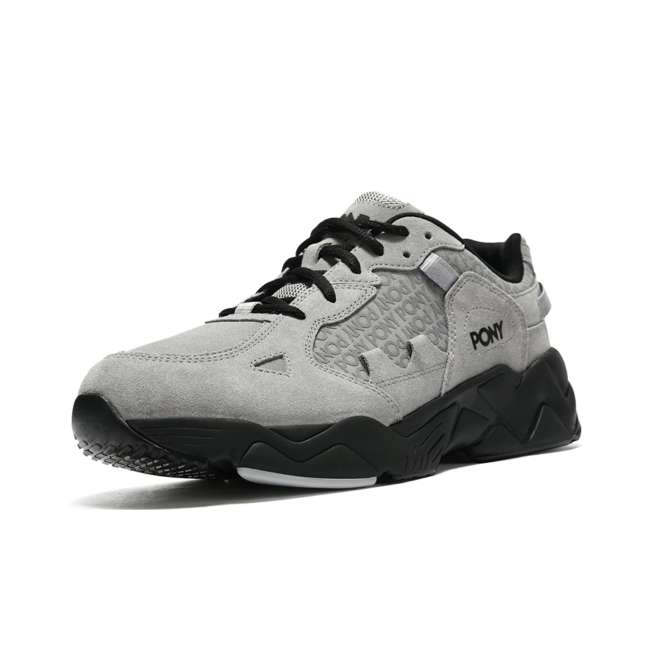 Trainers - Low-Tops スニーカー Pony Chunky Sneakers Men Low-Top Gray - POIZON