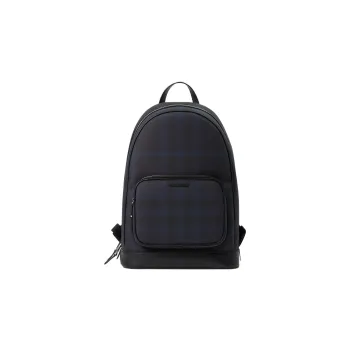 Burberry Bonded Polyurethane Backpack Men's Marine Blue