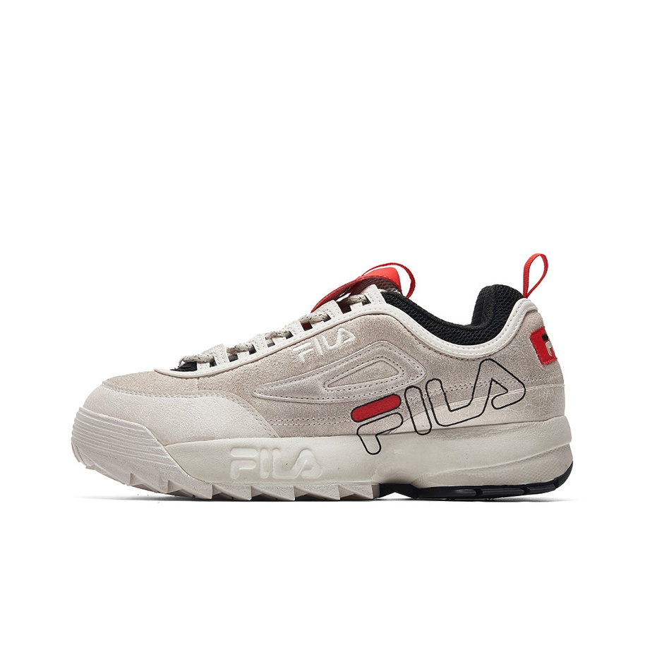 Chunky white fila shoes online