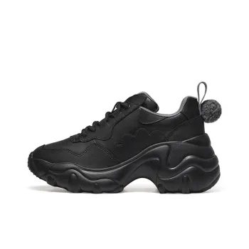 ZSAZSAZSU Chunky Sneakers Women's Low-Top Black
