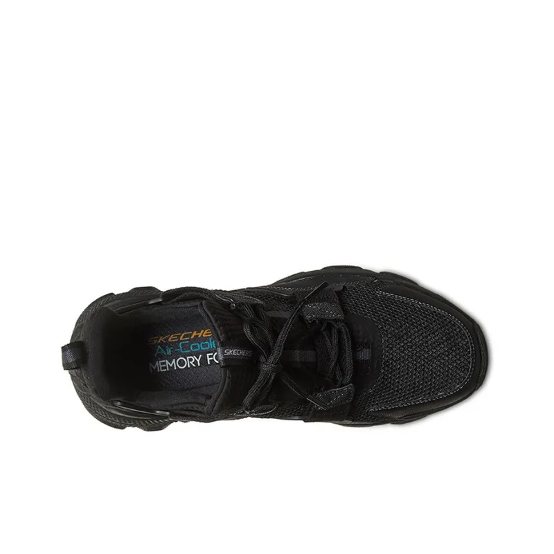 Skechers Sparta Ma Cushioning, Slip Resistant, And Abrasion Resistant Low Top Chunky Sneakers Men's Black-2