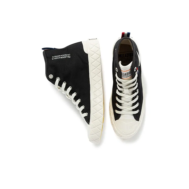 Palladium Palla Ace CVS Anti Slip And Wear Resistant Breathable High Top Canvas Shoes Unisex Black-2