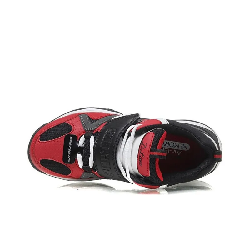 Skechers D'Lites Train Mid Top Daddy Shoes Red/Black Women's-2