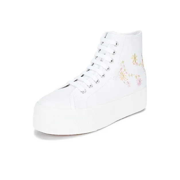SUPERGA High-Top Canvas Shoes Women's White-1