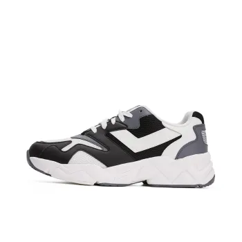 PONY Modern 2 Slip Resistant Height Increasing Low Top Chunky Sneakers Unisex Black White Gray