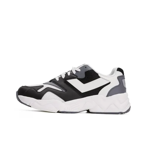 Pony Modern-2 Chunky Sneakers Unisex Low-Top Black White Gray