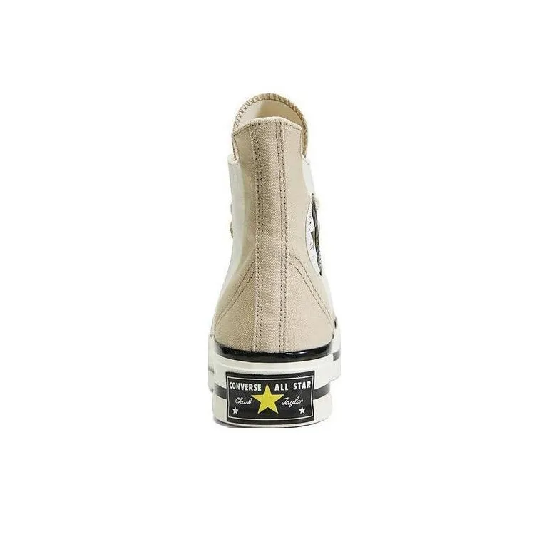 Chuck 70 Converse High Plus 'Logo Collage Beach Stone'-3