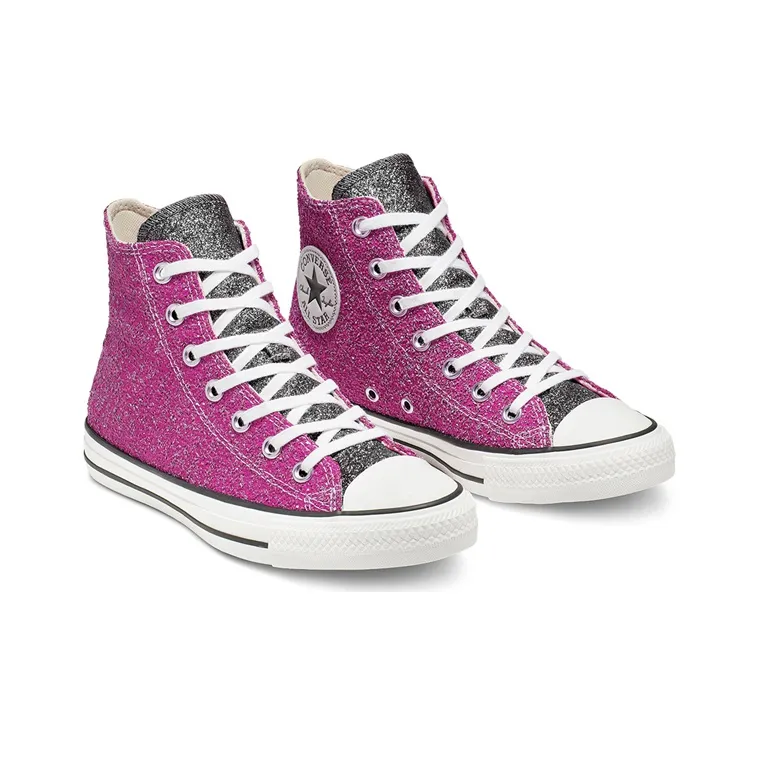Converse Galaxy Dust Chuck Taylor All Star High Top Red Silver Women's-2