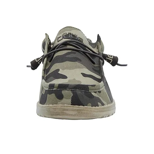 Heydude Canvas Shoes Men Low Top Camouflage-4