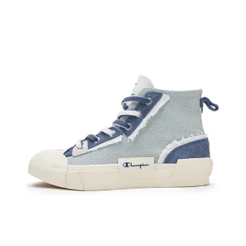 Champion Campus Active High High Top Canvas Shoes Women's Denim Blue