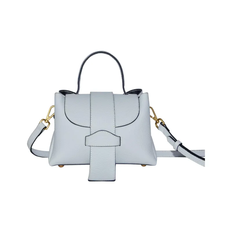 CAVANA Leather Handbag Shoulder Bag Crossbody Bag Women's Glacier Blue-0