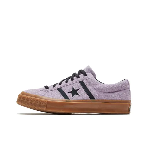 Converse One Star Canvas Shoes Unisex Low-Top Purple/Brown/Black